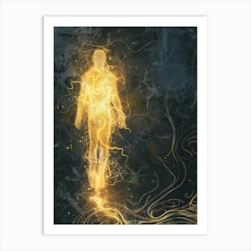 Golden Man Art Print