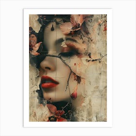 Woman'S Face Art Print