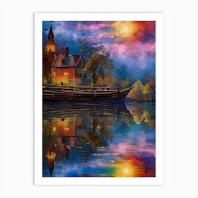 House On The Lake Art Print