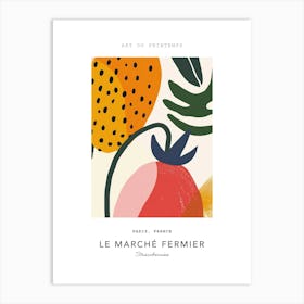 Strawberries Le Marche Fermier Poster 2 Art Print