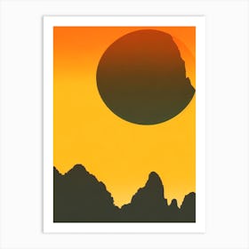 Ao Phang Nga National Park Thailand Retro Two Tone Art Print