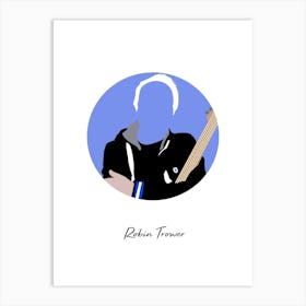 Robin Trower Guitarist Minimalist Art Print