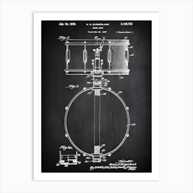 Snare Drum, Drum Patent, Drum Poster, Drum Wall Art, Drummer Gifts, Drummer Art, Drum Decor, Drum Set,Drum Blueprint,Drum Patent Print,Md7331 Art Print