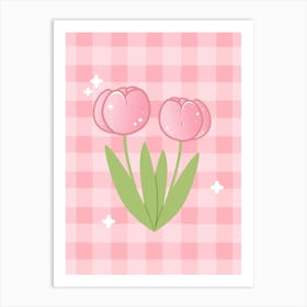 Pink Tulips Art Print