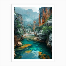 Kloof River, South Africa Art Print