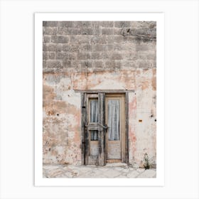 Vintage Door, Italy Art Print