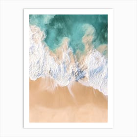 Aerial View Of A Beach 63 Art Print