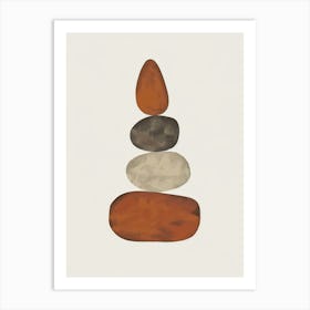 Pebbles Canvas Print Art Print