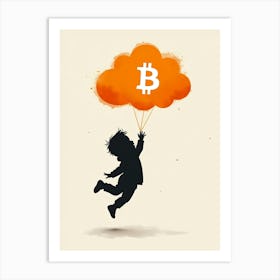 Bitcoin Cloud 2 Art Print