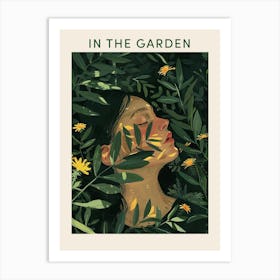 In The Garden Poster Green 4 Art Print