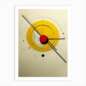 Abstract Clock Art Print