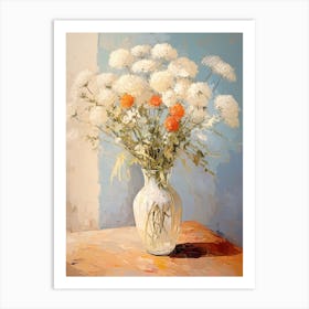 Queen Anne S Lace Flower Still Life Painting 1 Dreamy Art Print