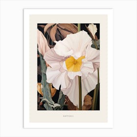 Flower Illustration Daffodil 2 Poster Art Print