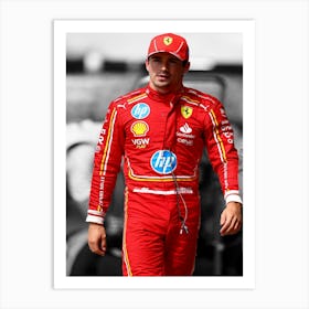 Charles Leclerc Of Monaco And Ferrari Art Print