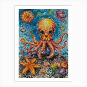 Octopus 11 Art Print