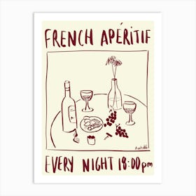 French Aperitif Art Print