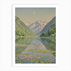 Serene Lake Art Print