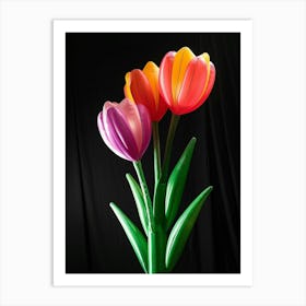Bright Inflatable Flowers Tulip 2 Art Print