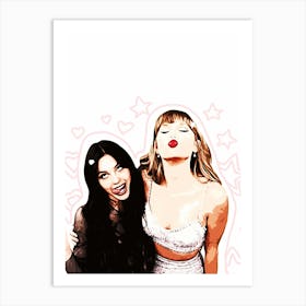 Taylor Swift And rodrigo olivia Art Print