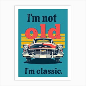 Retro Classic Chevrolet Car Poster Art Print