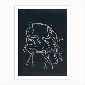 Minimal Line Movement 1 Art Print