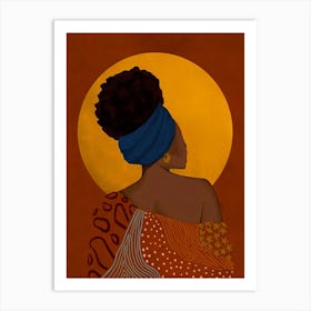 Portrait Of African Woman 1 Art Print