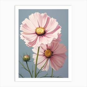 Floral Illustration Cosmos 3 Art Print