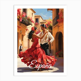 Spain Flamenco Dancers Art Print