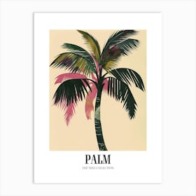 Palm Tree Colourful Illustration 4 Poster Art Print