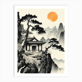 Chinese Temple Art Print