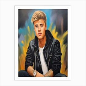 Justin Bieber 3 Art Print