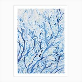 Blue Tree Art Print