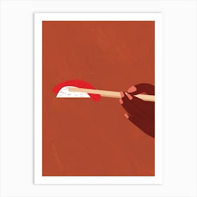 Sushi Chopsticks Art Print