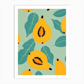 Papaya Study Art Print