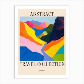 Abstract Travel Collection Poster Andorra 4 Art Print