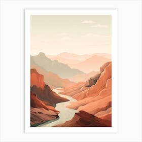 Copper Canyon Mexico Hiking Trail Landscape Art Print