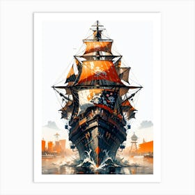 Pirate Ship 1 Art Print