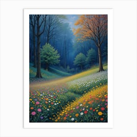 Flowering Meadow 1 Art Print