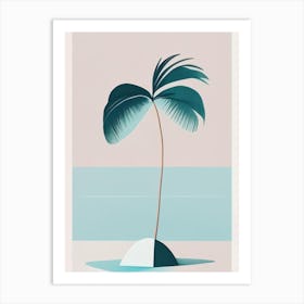 Bora Bora French Polynesia Simplistic Tropical Destination Art Print