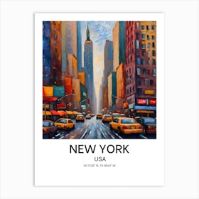 New York Usa Art Print