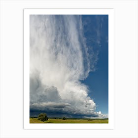 Thunderstorm front in the Oderbruch Art Print