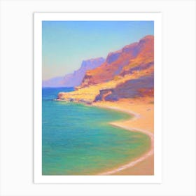Balos Beach Crete Greece Monet Style Art Print