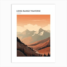 Long Range Traverse Canada 1 Hiking Trail Landscape Poster Art Print
