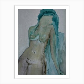 Female Nude After Modigliani, Bedroom Beauty  Art Print