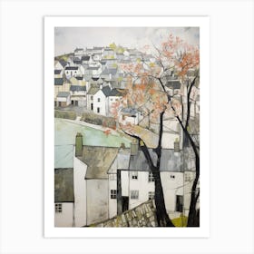 Mousehole (Cornwall) Painting 2 Art Print