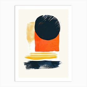 Radiant Tones Of Space Age Balance Mid Century Style Art Print