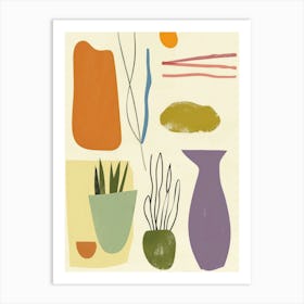 Abstract Home Objects 2 Art Print