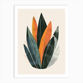 Snake Plant Minimalist Illustration 2 Art Print