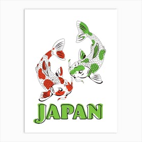 Japanese Koi Fish Art Print