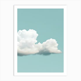 Cloud Wall Art Painting Blue Sky Print Detail C Art Print